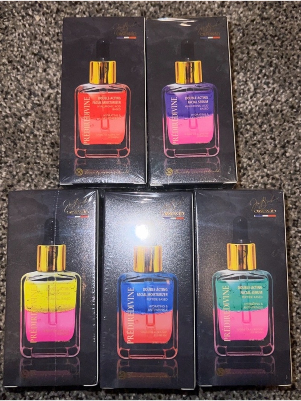 Predire Complete Line of Poly-Peptide Anti-Aging Facial Serums ~Retail $2000